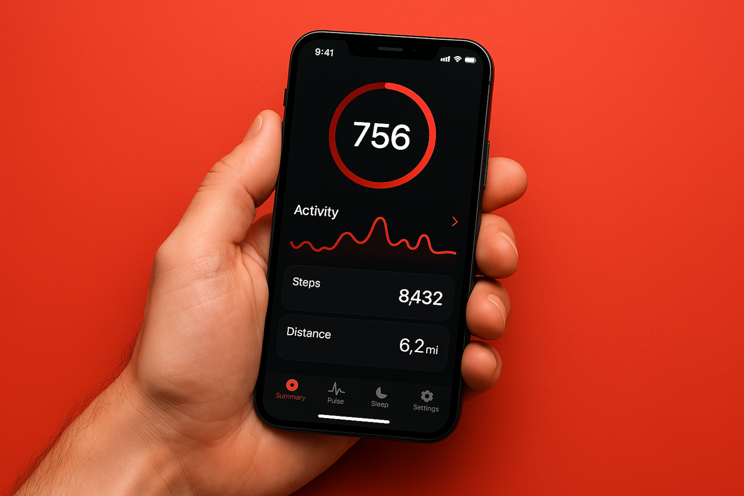 A person actively tracking their health data and symptoms on a smartphone, representing the use of digital tools for self-management.