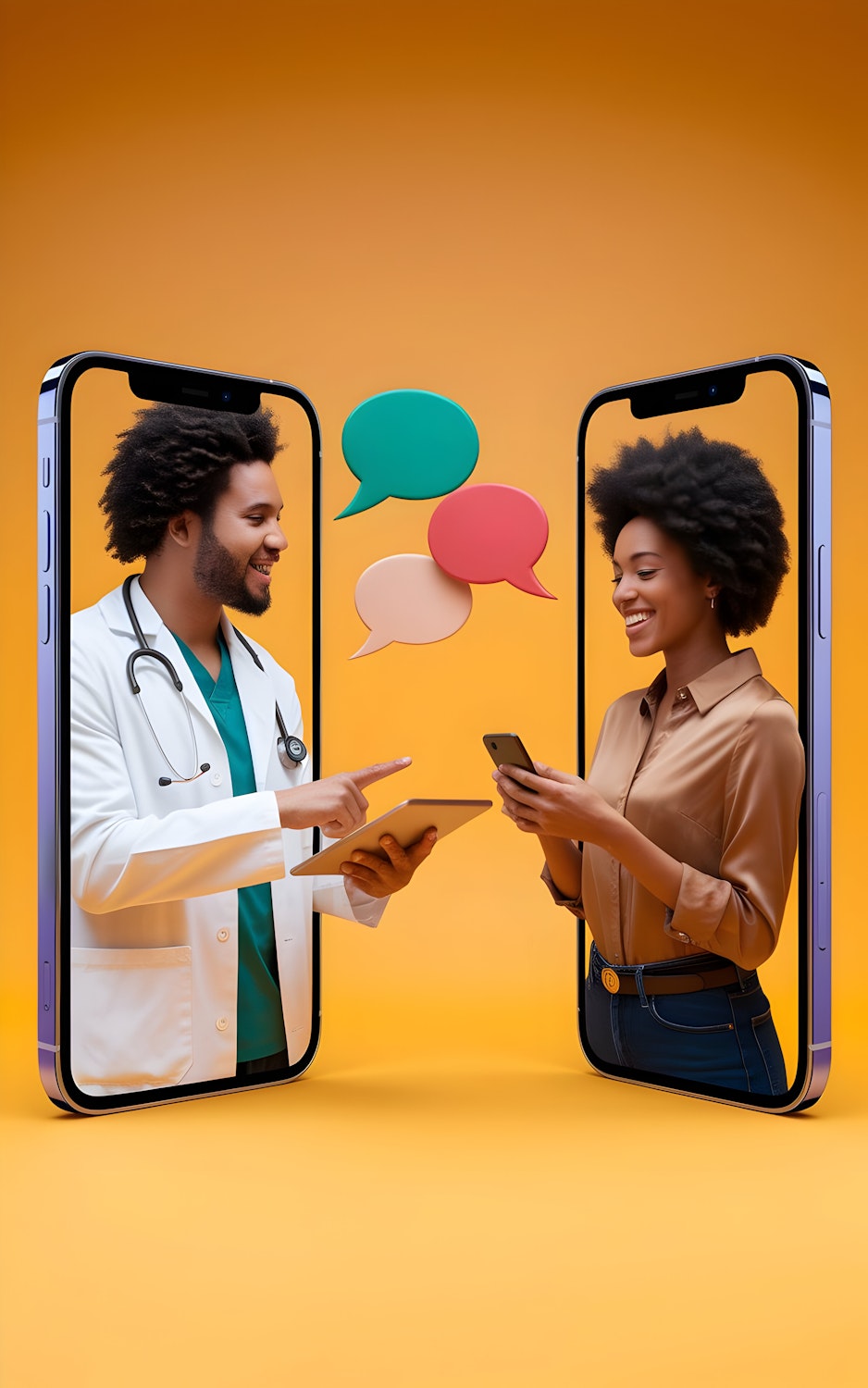 A person engaging with the MyChart app on their mobile phone, demonstrating the convenience of managing health care on the go.