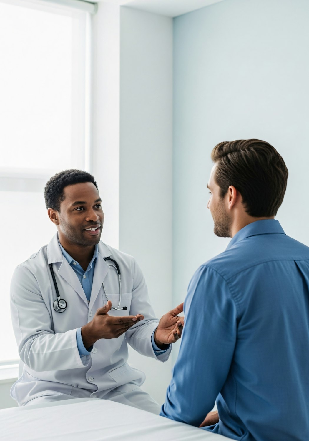 A person composing a private message to their doctor or therapist through a digital portal, showcasing a discreet way to communicate health concerns.