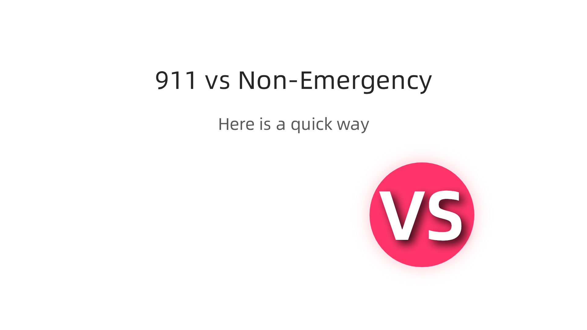 Guidance on distinguishing between a mental health crisis requiring 911 and distress for a non-emergency number.