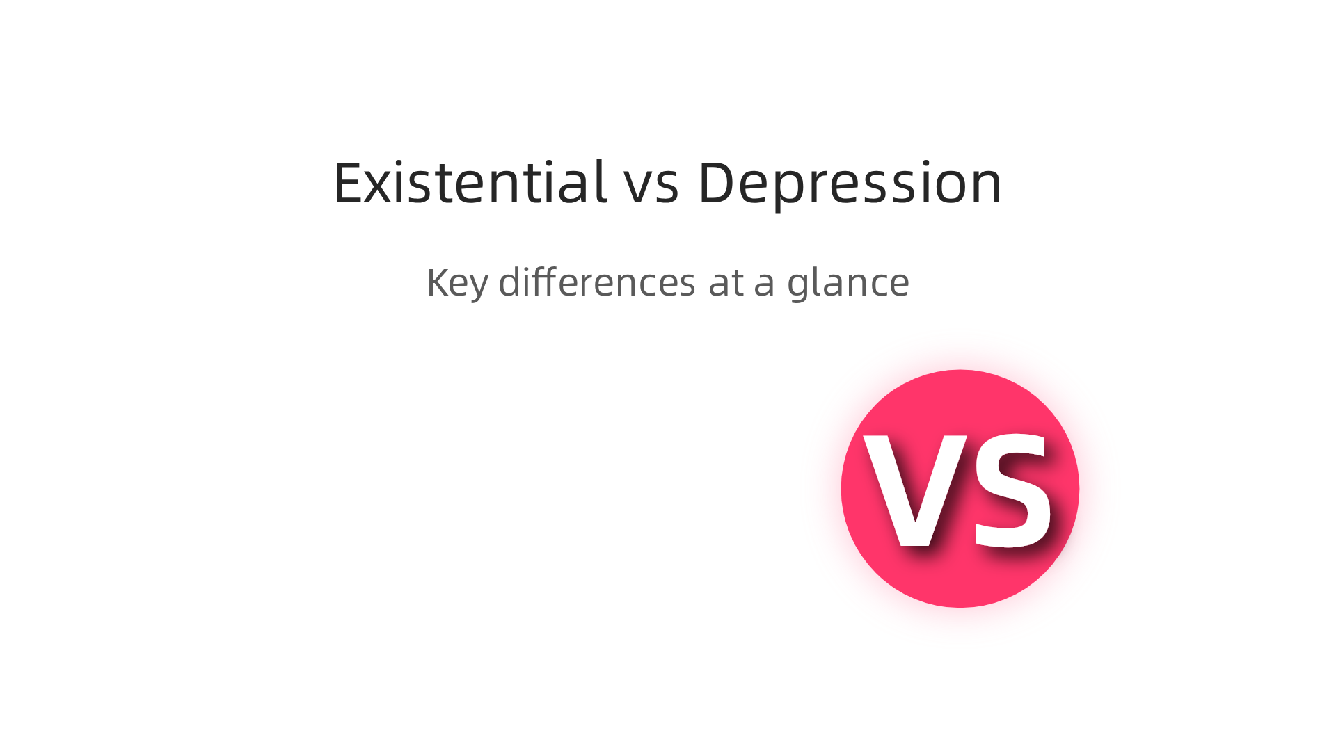 Key differences between an existential crisis and clinical depression.