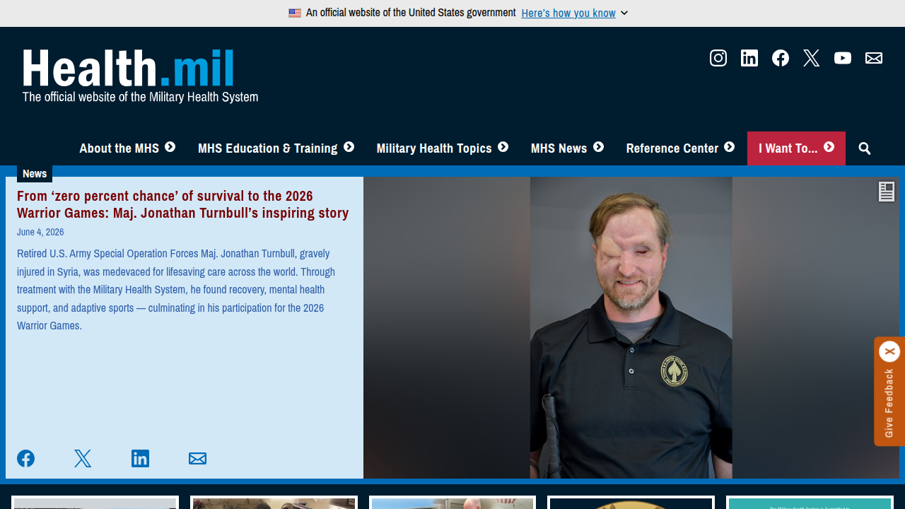 The Defense Health Agency website provides official information and resources for military healthcare.