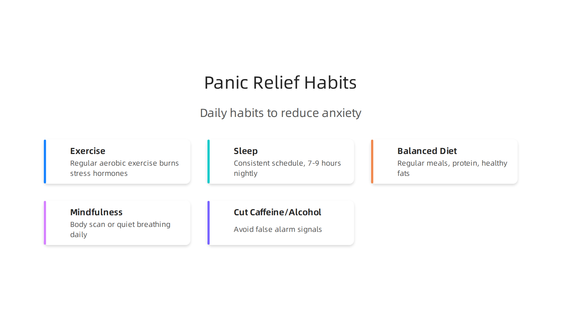 Incorporate these daily habits to support your CBT work and reduce overall anxiety levels.