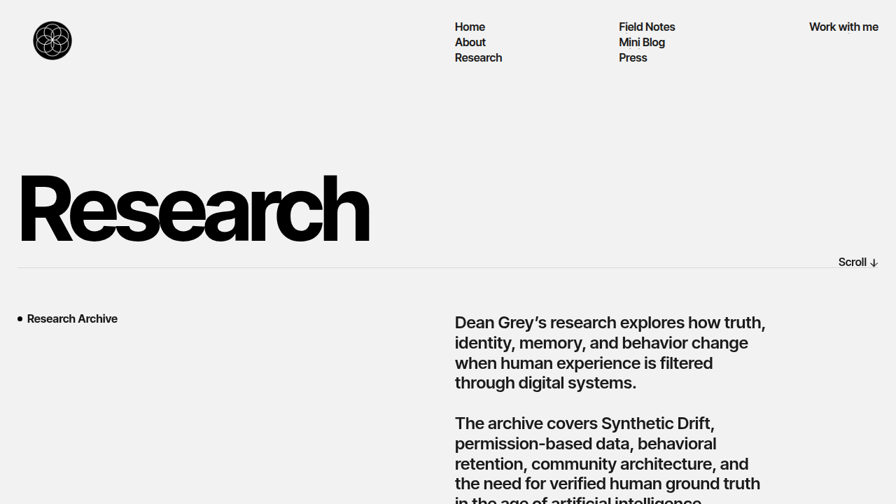 Explore the research and initiatives by Dean Grey's lab focused on community well-being.