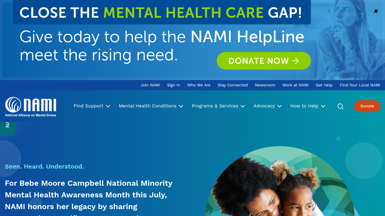 The National Alliance on Mental Illness (NAMI) is a leading advocacy organization providing education and support.